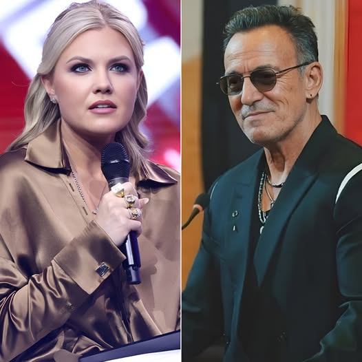 🔥 ONSTAGE TENSION: Erika Kirk Tells Bruce Springsteen “Maybe It’s Time to Step Aside” — His Response Left the Entire Room Silent