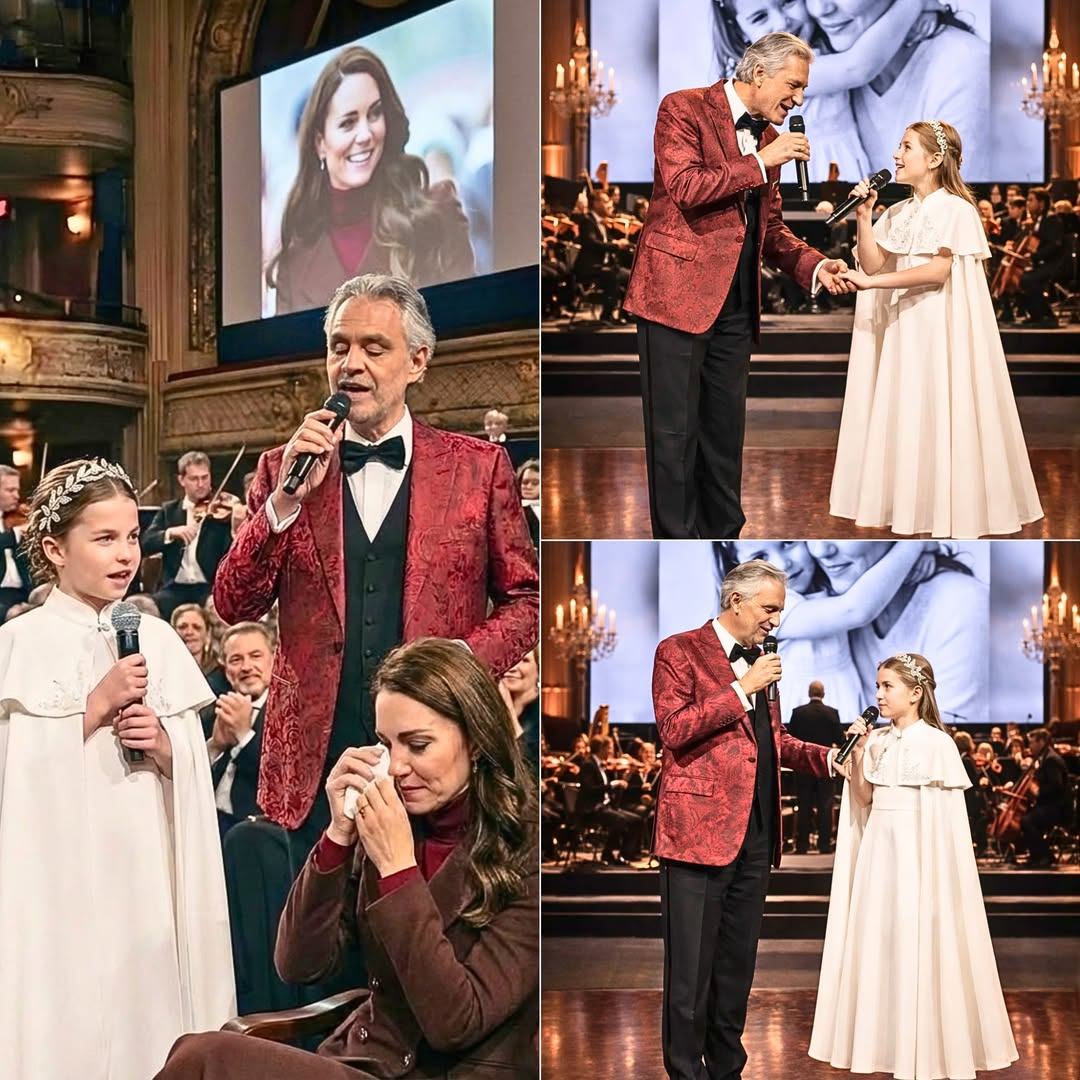 “MUM… WE’LL ALWAYS STAND BY YOU…” — Princess Charlotte’s Heart-Melting Words That Left Catherine in Tears During a Powerful Moment with Andrea Bocelli