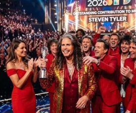 “A Standing Ovation Before He Even Spoke: Steven Tyler’s Lifetime Achievement Moment at the Brit Awards 2026 Left an Entire Arena Breathless”