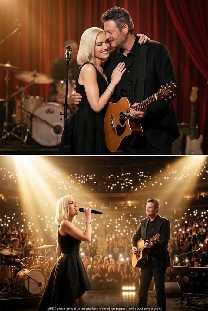 A Spotlight Shared: Blake Shelton, Gwen Stefani, and the Quiet Power of Love on Stage