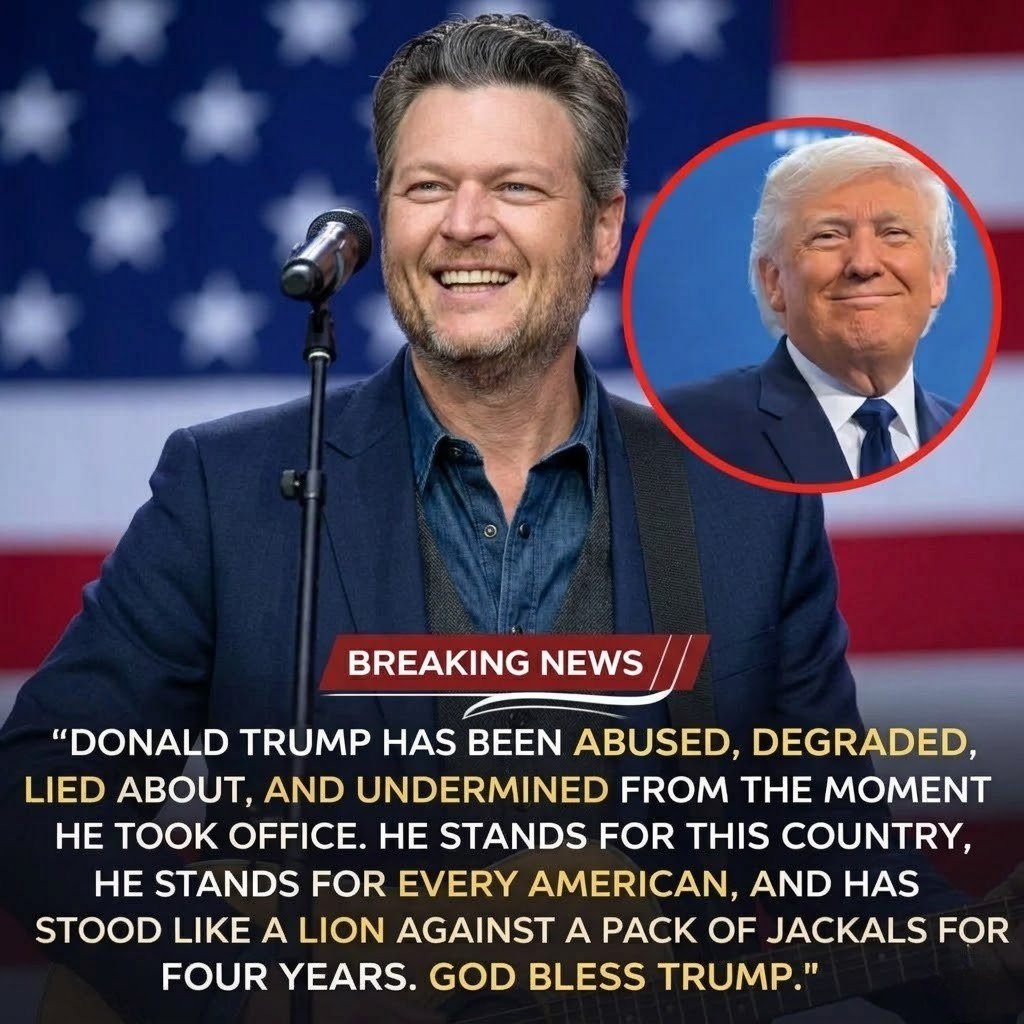 Blake Shelton’s Comments Ignite Debate Over Trump, Resilience, and America’s Political Divide