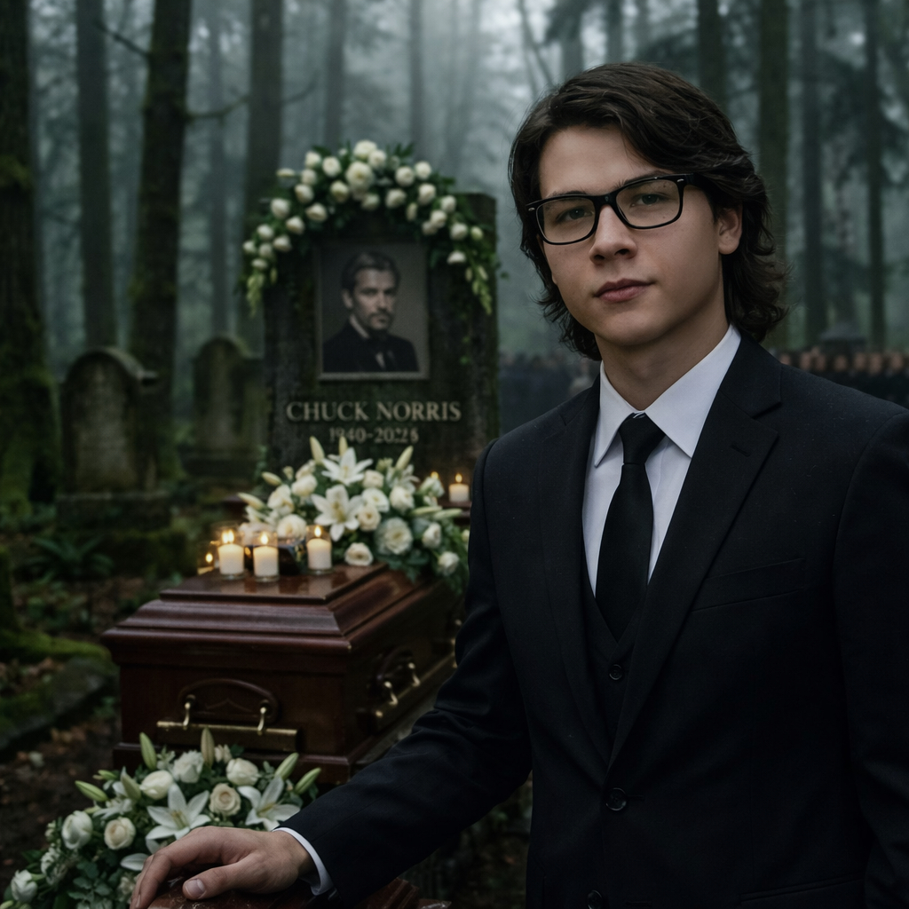 John Foster Pays Emotional Tribute at Funeral of Martial Arts Legend Chuck Norris, Honors a Life That Defined Strength, Discipline, and Hollywood Heroism