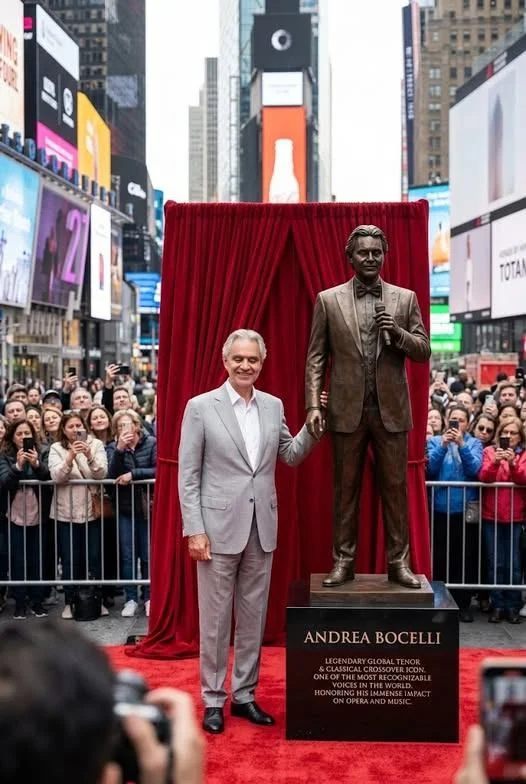 “The First Music Legend to Stand in Bronze on the Walk of Fame” — The Day Andrea Bocelli Became More Than a Name on the Ground"