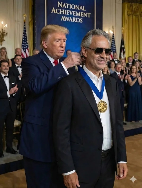 CONGRATULATIONS: Andrea Bocelli Honored at the Kennedy Center — A Night of Prestige, Grace, and an Unexpected Moment of Humor
