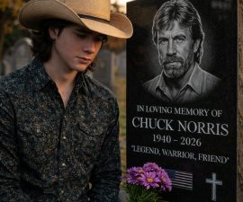 COUNTRY ICON JOHN FOSTER PAYS TEARFUL TRIBUTE AT THE GRAVE OF THE LEGENDARY CHUCK NORRIS (1940–2026) 🕊️