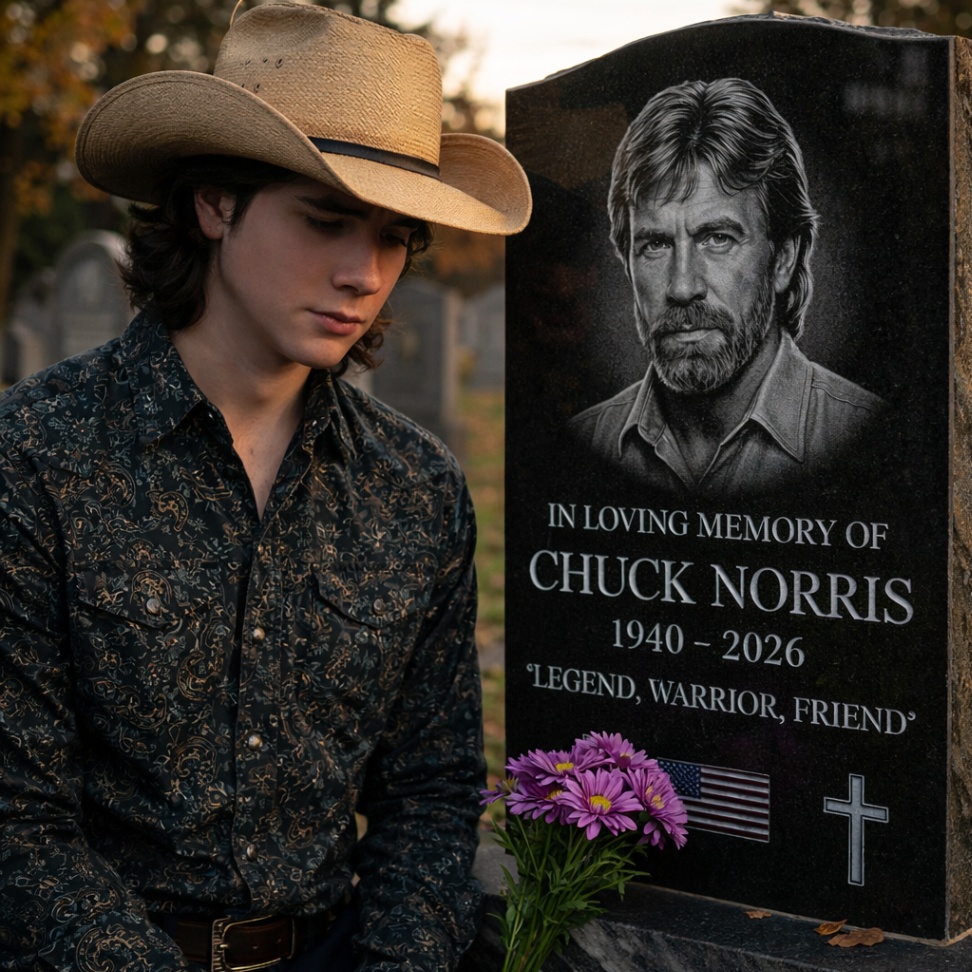COUNTRY ICON JOHN FOSTER PAYS TEARFUL TRIBUTE AT THE GRAVE OF THE LEGENDARY CHUCK NORRIS (1940–2026) 🕊️