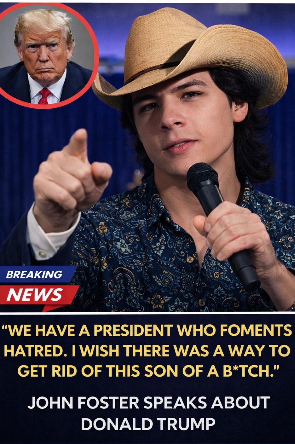 🔥 “HE SNAPPED — AND THE ROOM COULDN’T LOOK AWAY”: JOHN FOSTER’S FIERY TAKEDOWN OF T.R.U.M.P IGNITES A STORM 🔥