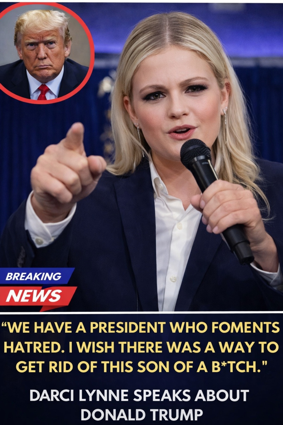 🔥 “SHE SNAPPED — AND THE ROOM COULDN’T LOOK AWAY”: DARCI LYNNE’S FIERY TAKEDOWN OF DONALD TRUMP IGNITES A STORM 🔥