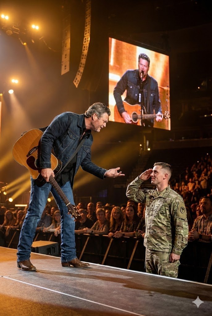 A Young Soldier Raised His Hand in Salute. What Blake Shelton Did Next Was Never in the Script