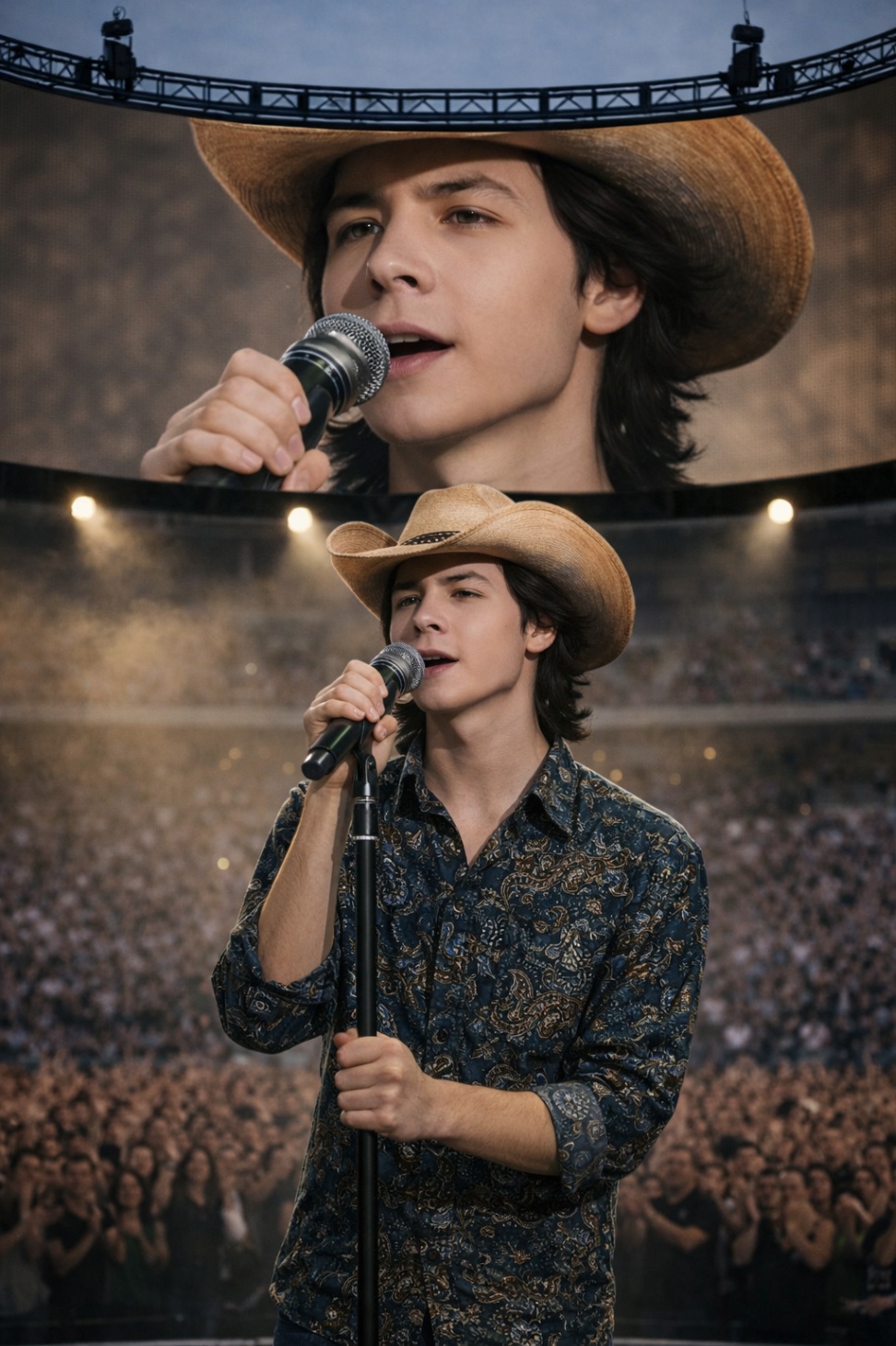 AT 22, JOHN FOSTER SANG ONE SONG — AND 12,000 PEOPLE REFUSED TO STOP CLAPPING FOR NEARLY 8 MINUTES