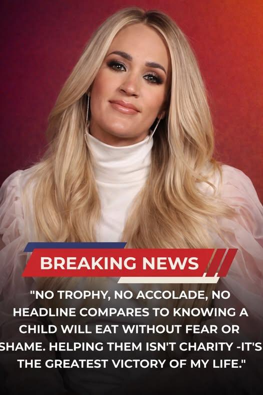 🔥 BREAKING: Carrie Underwood Wipes Out Nearly $1 Million in School Lunch Debt — “A Victory Greater Than Any Achievement” 🎤