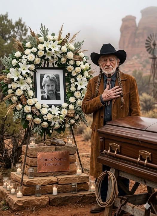 🕊️ A QUIET MOMENT OF RESPECT: Willie Nelson’s Presence at a Private Memorial Reflects a Legacy That Touched Generations