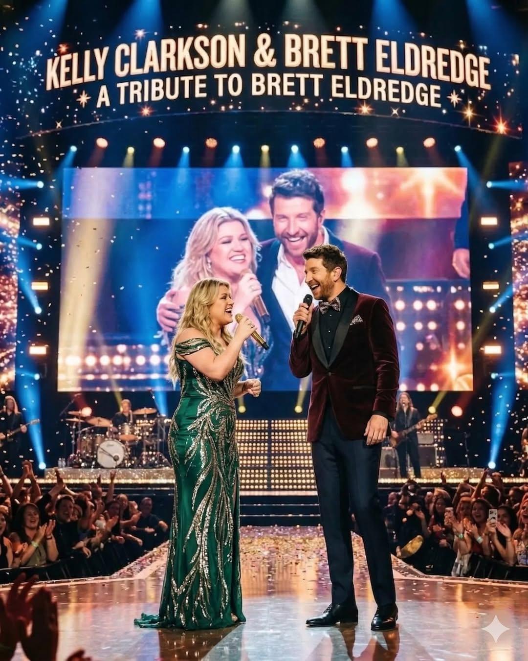 SPECIAL MOMENT: Kelly Clarkson’s Emotional Tribute to Brett Eldredge Leaves Audience in Silence