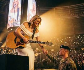 A Young Soldier Raised His Hand in Salute — And Kelly Clarkson Changed the Night Forever
