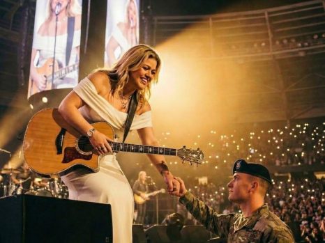 A Young Soldier Raised His Hand in Salute — And Kelly Clarkson Changed the Night Forever