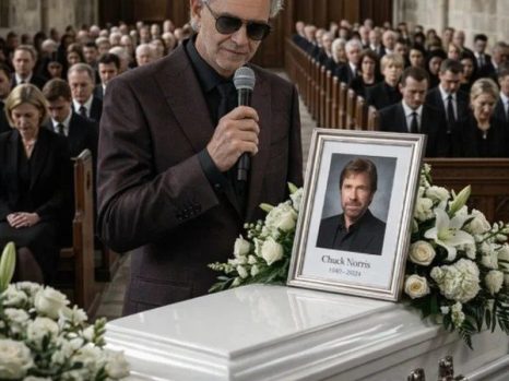💔 HEARTBREAKING TRIBUTE: Andrea Bocelli’s Quiet Goodbye to Chuck Norris Leaves a Nation in Tears