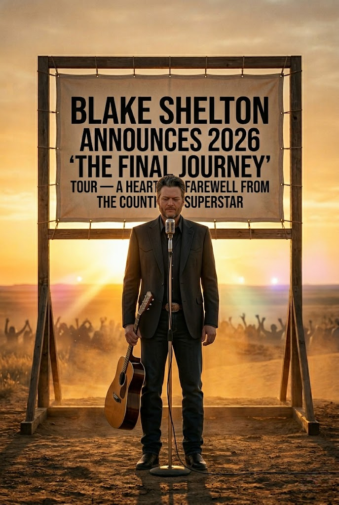 BLAKE SHELTON ANNOUNCES 2026 “THE FINAL JOURNEY” TOUR — A HEARTFELT FAREWELL FROM THE COUNTRY SUPERSTAR