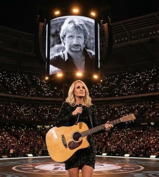 THE WORLD STOPS: Carrie Underwood Breaks Down in Emotional Tribute to Chuck Norris That Leaves Millions Speechless