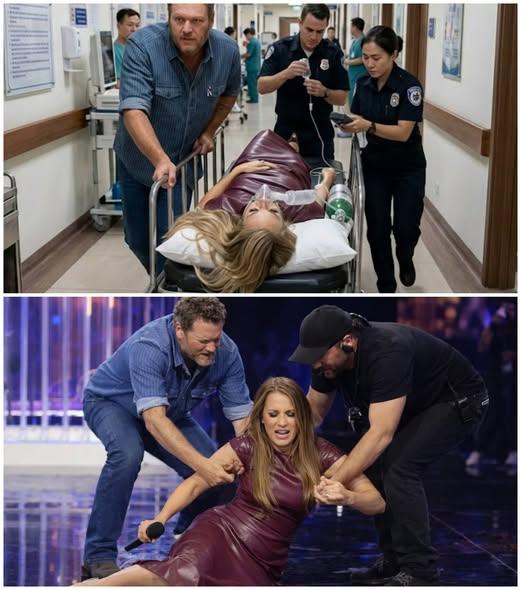 🚨 URGENT UPDATE: Nashville Falls Silent as Carrie Underwood Collapses On Stage — Blake Shelton Shares Emotional Words That Leave Fans Shaken