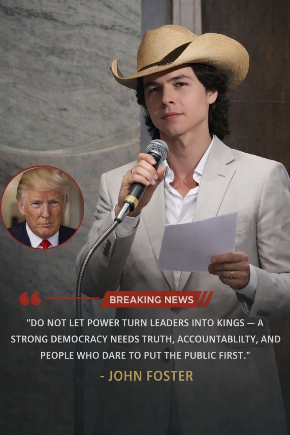 💥 BOOM! John Foster has just set the Internet on fire — and Washington is paying attention!