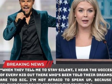 “‘YOU NEED TO BE SILENT!’ — The Viral Clash Between Karoline Leavitt and Derek Hough That Has Everyone Talking—But What Actually Happened?”