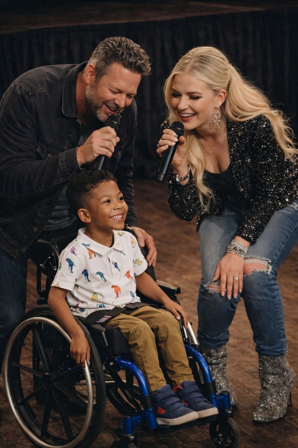 STAGE… THE SECOND HE STEPPED FORWARD 🎤 Two Stars. One Brave Boy. The Moment Everything Changed. ❤️