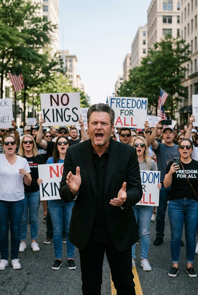 🚨 BREAKING: Blake Shelton Announces Support for Peaceful Demonstrators Through National Defense Fund🚨