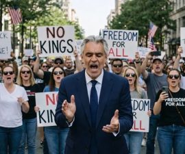 🚨 BREAKING: ANDREA BOCELLI ANNOUNCES SUPPORT FOR PEACEFUL DEMONSTRATORS VIA NATIONAL DEFENSE FUND
