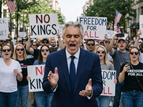 🚨 BREAKING: ANDREA BOCELLI ANNOUNCES SUPPORT FOR PEACEFUL DEMONSTRATORS VIA NATIONAL DEFENSE FUND