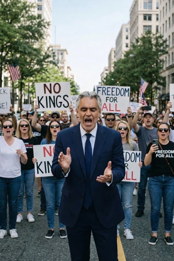 🚨 BREAKING: ANDREA BOCELLI ANNOUNCES SUPPORT FOR PEACEFUL DEMONSTRATORS VIA NATIONAL DEFENSE FUND
