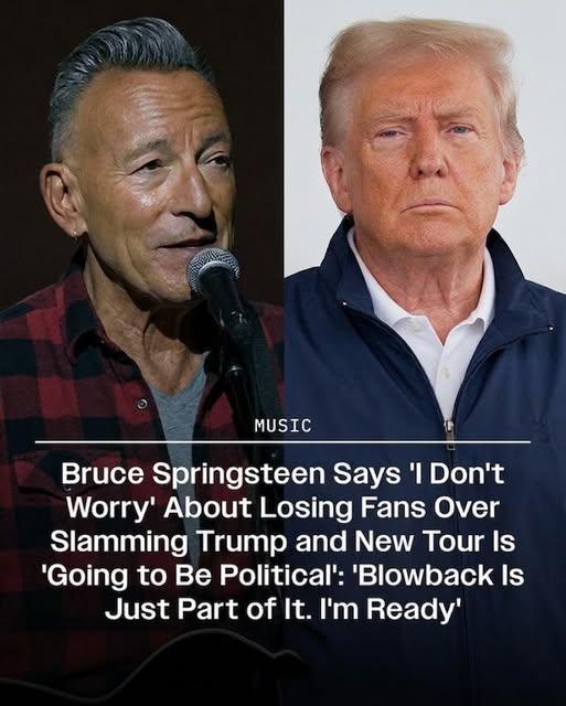 “I DON’T WORRY ABOUT LOSING FANS”: Bruce Springsteen Signals Politically Charged Direction for Upcoming Tour