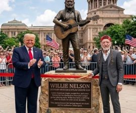 THE ICON OF COUNTRY NOW STANDS IN BRONZE: Willie Nelson Honored With Towering Statue as Texas Pays Tribute to Its Most Enduring Legend