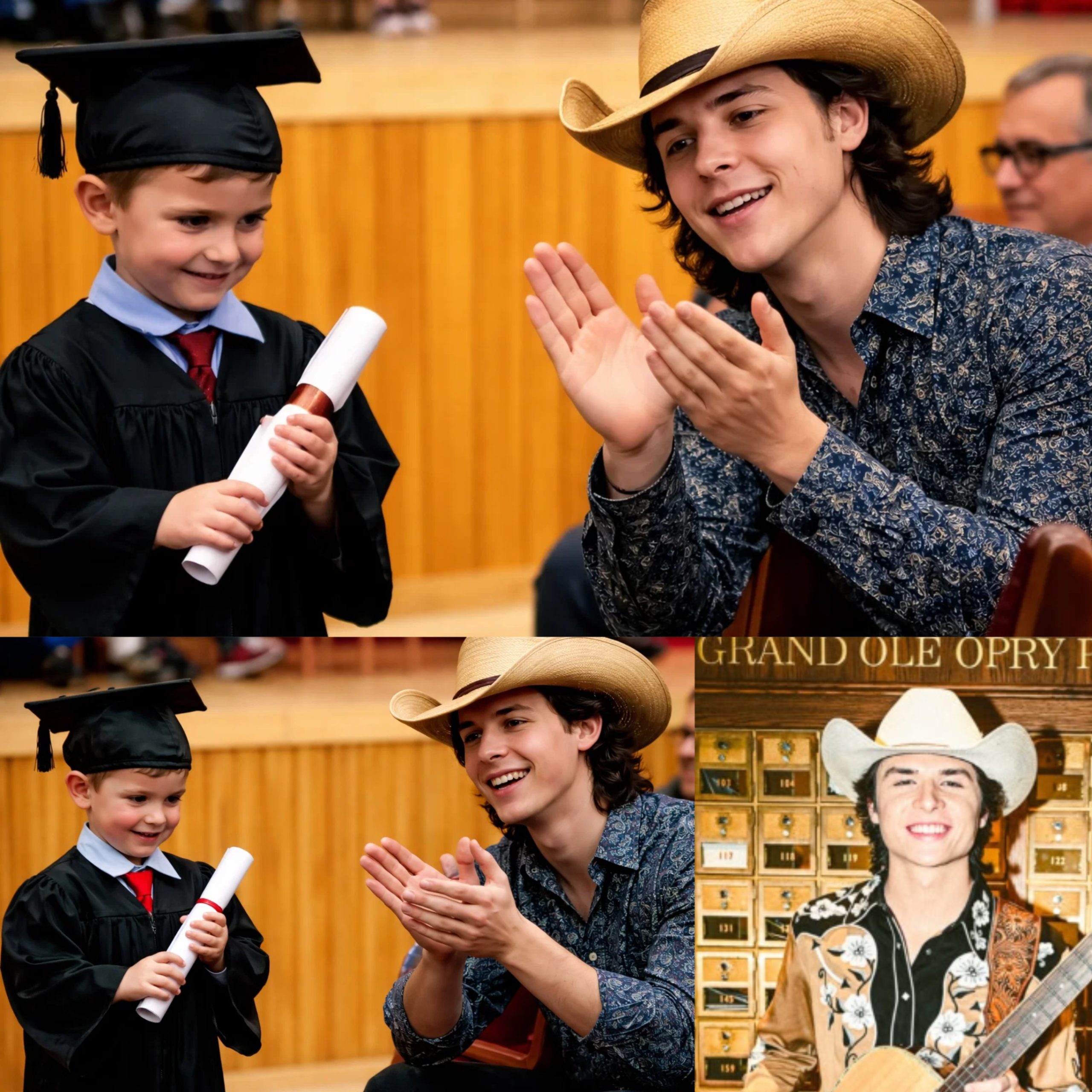 JOHN FOSTER Once Made A Quiet Promise To An Orphaned Boy No One Noticed — And Years Later, He Walked Unannounced Into That Graduation, Took The Stage Without Warning And Delivered A Passion-Filled, Electrifying Performance That Brought The Room To A Standstill — Before Revealing The Vow He’d Kept All Along, Leaving Parents, Teachers And Classmates In Absolute Shock