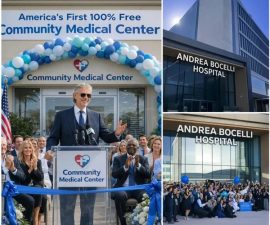 Andrea Bocelli Just Opened America’s First 100% Free Community Medical Center — “THIS IS WHAT COMES AFTER THE SONGS”