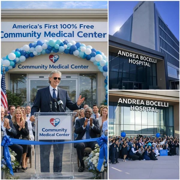 Andrea Bocelli Just Opened America’s First 100% Free Community Medical Center — “THIS IS WHAT COMES AFTER THE SONGS”