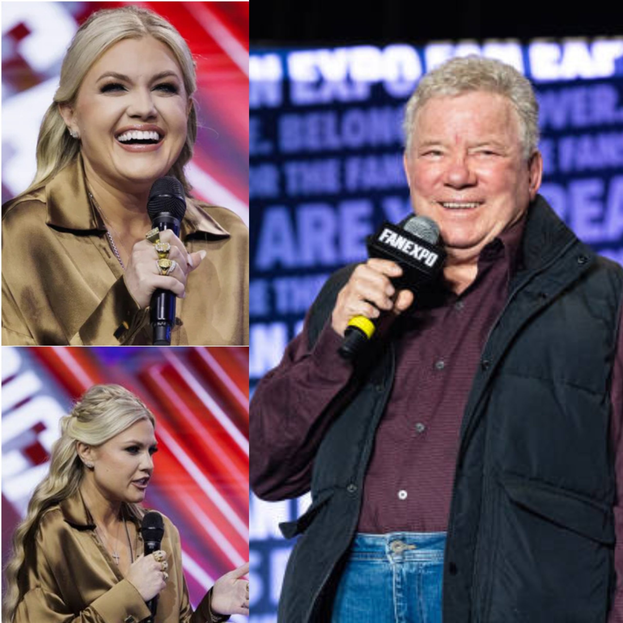 Erika Kirk Insults William Shatner: “Sit down, you 60-year-old rock star” — But His Response Left the Entire Room Stunned