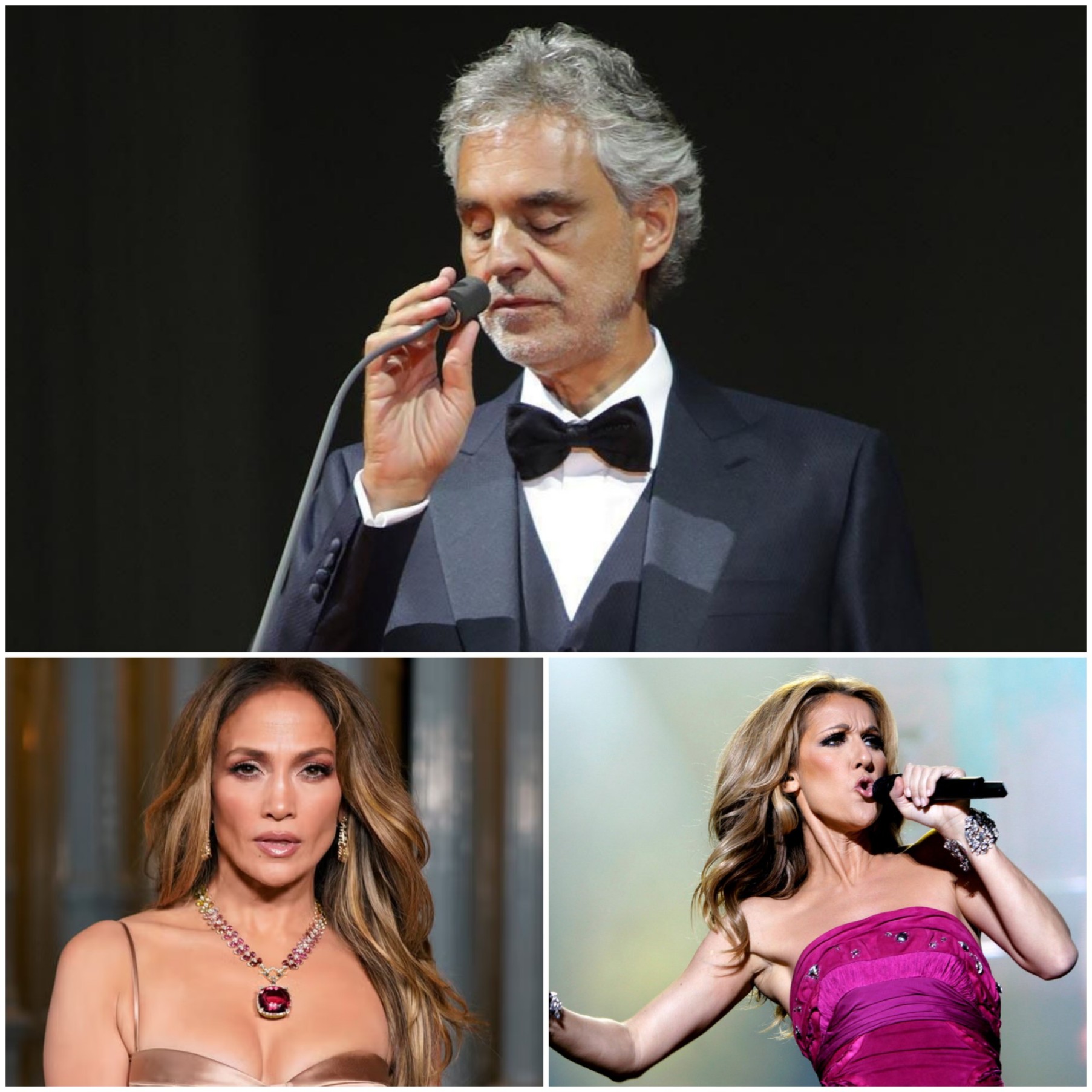 🎶 Music Fans, Get Ready: Andrea Bocelli, Céline Dion, and Jennifer Lopez — A Collaboration That Could Redefine Global Sound
