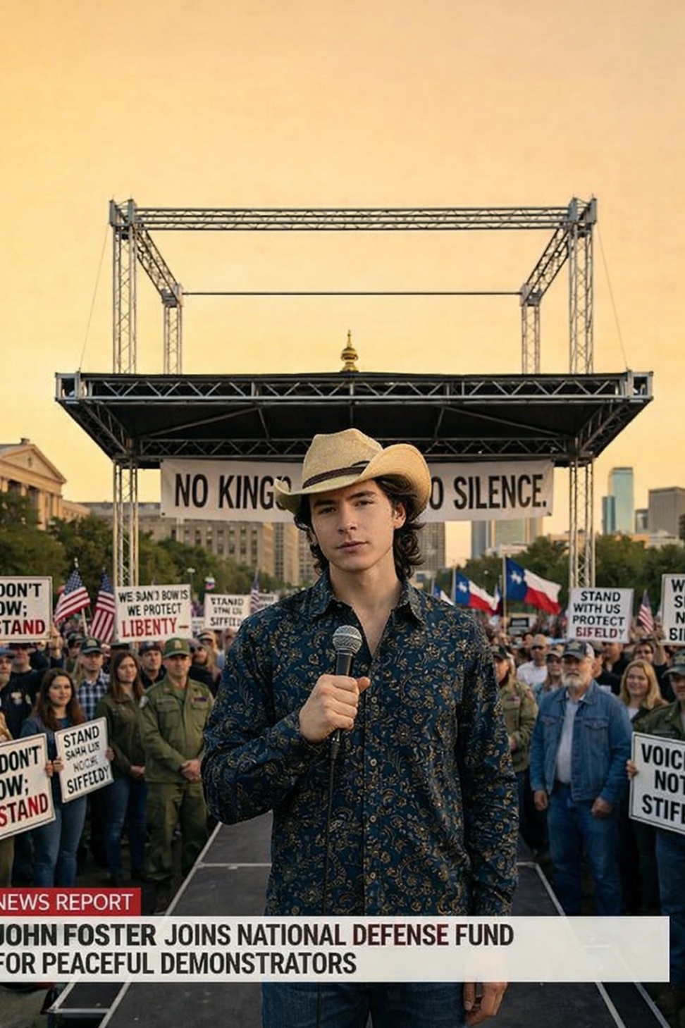 🚨 BREAKING — JOHN FOSTER JOINS THE “NO KINGS” MOVEMENT 🇺🇸🔥