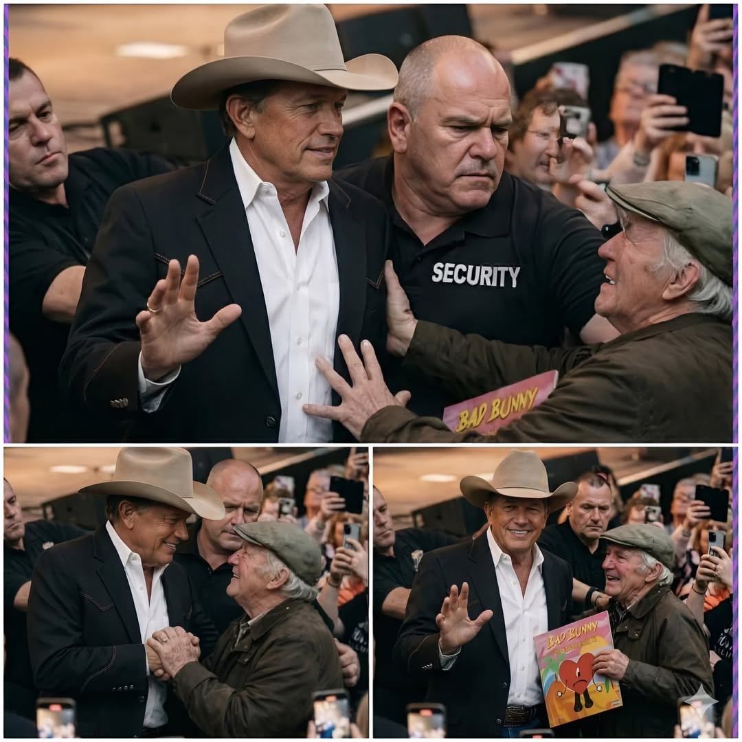 🚨 SECURITY TRIED TO STOP HIM — BUT GEORGE STRAIT’S REACTION LEFT THE ENTIRE ROOM SILENT