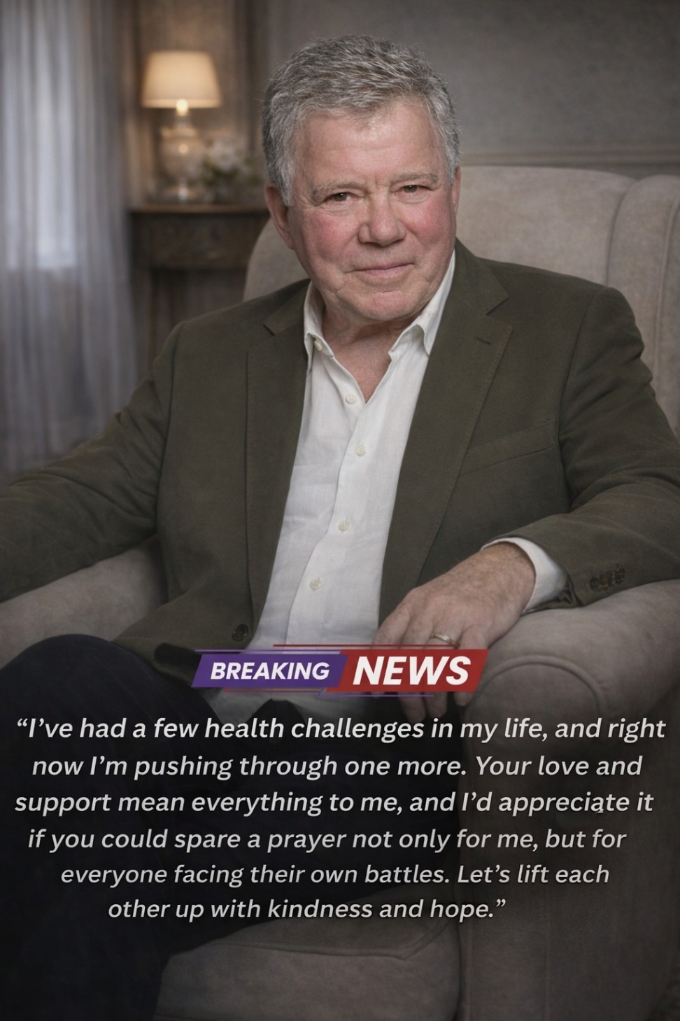 A POSITIVE UPDATE FROM WILLIAM SHATNER