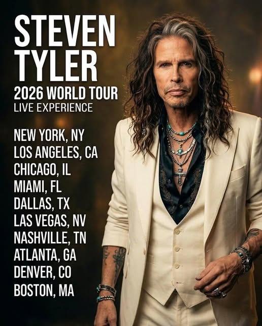 🚨 ROCK LEGEND RETURNS: Steven Tyler ANNOUNCES 2026 WORLD TOUR — A TRIUMPHANT, EMOTIONAL COMEBACK THAT HAS FANS AROUND THE GLOBE ON EDGE 🎤🔥