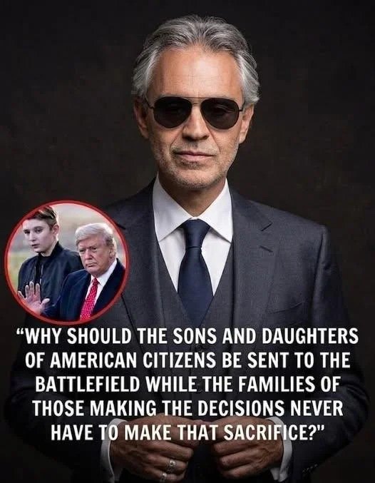 🚨 WHEN ART, POLITICS, AND PUBLIC VOICES COLLIDE: Why Even a Hint of Controversy Around Andrea Bocelli Sparks Global Debate