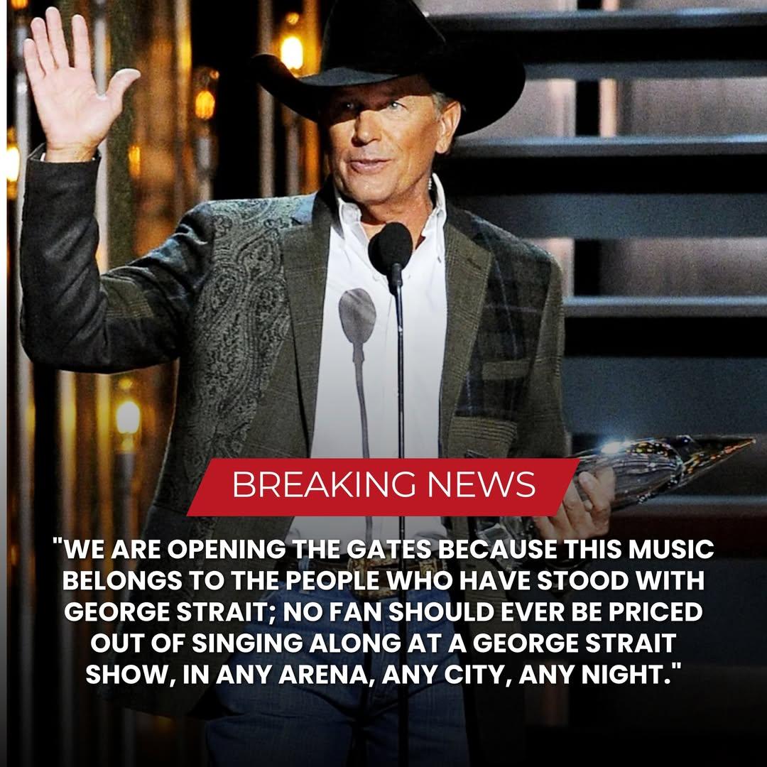 GREAT NEWS: George Strait Announces $5 Ticket Day — A Gesture That Brings Country Music Back to Its Roots