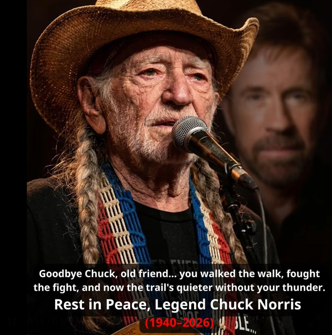 💔 HEARTBREAKING MOMENT: Willie Nelson DELIVERS EMOTIONAL TRIBUTE AS CROWD MOURNS Chuck Norris AT 86 🌹