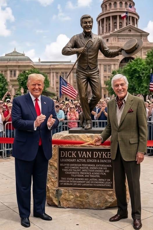 “Immortalized at Last”: Dick Van Dyke Honored with Monumental Statue in Los Angeles