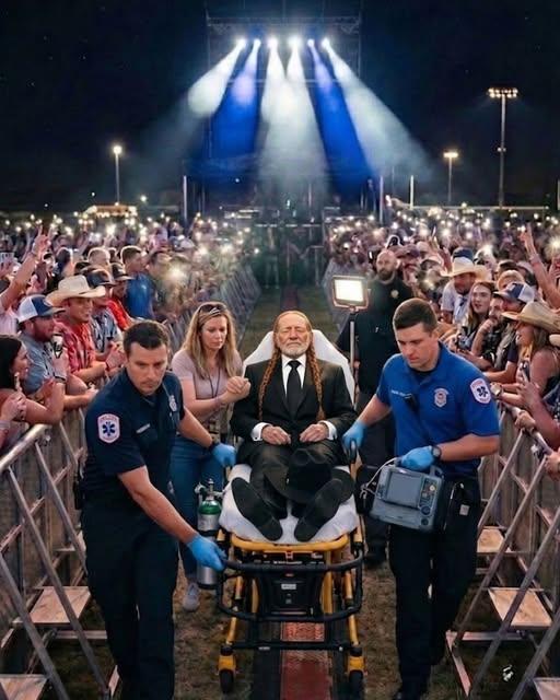 “Panic in Nashville: Fans Stunned as Willie Nelson Collapses on Stage — Heartfelt Update Reveals Health Struggle