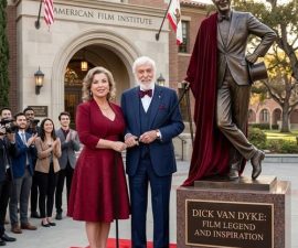 🎬 HISTORIC MOMENT: Dick Van Dyke & Arlene Silver EMOTIONALLY UNVEIL LIFE-SIZE BRONZE STATUE AT American Film Institute — A TRIBUTE THAT TOUCHED EVERY GENERATION