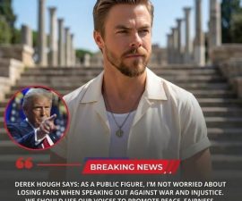 🚨 “NOT WORRIED ABOUT LOSING FOLLOWERS”: Derek Hough SIGNALS A MORE OUTSPOKEN DIRECTION — PROMISES PERFORMANCES THAT TACKLE POLITICS, WAR, AND PEACE
