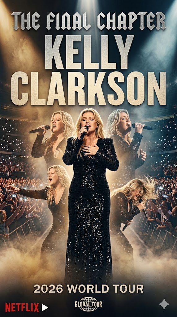 Final Chapter Begins: Kelly Clarkson Announces 2026 Farewell Tour, Promising a Historic Goodbye Across 40 Cities
