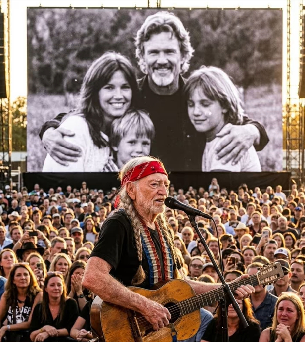 THE LAST HIGHWAYMAN STANDS ALONE — Willie Nelson RETURNS FOR Kris Kristofferson, AND THE ROOM RISES WITHOUT A WORD